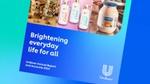 The cover of Unilever’s 2024 Annual Report and Accounts showing brand images of Magnum, Dove and Hellmann’s