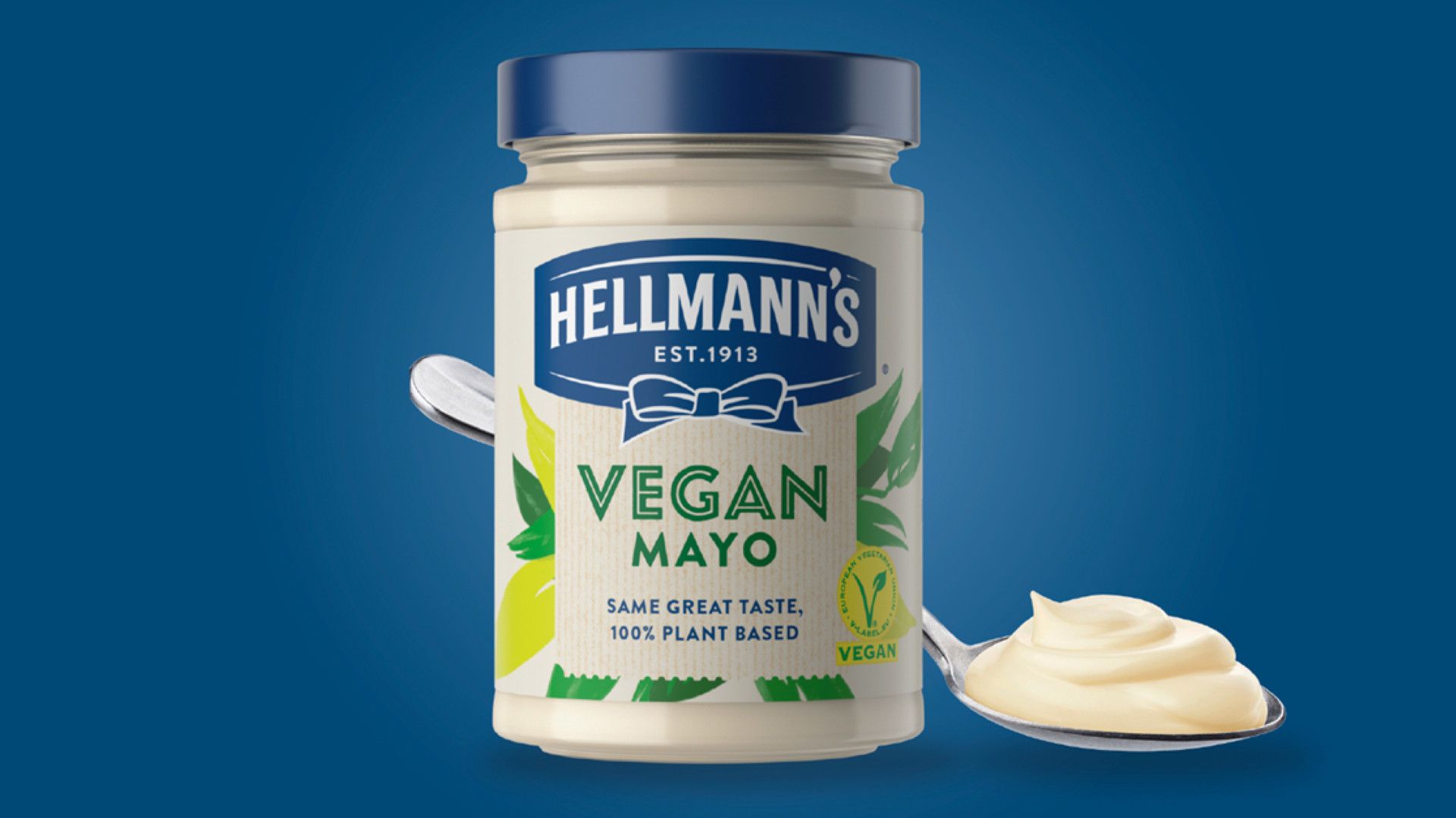 A jar of Hellmann's Vegan Mayo.