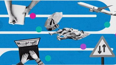 u-work banner blue lines