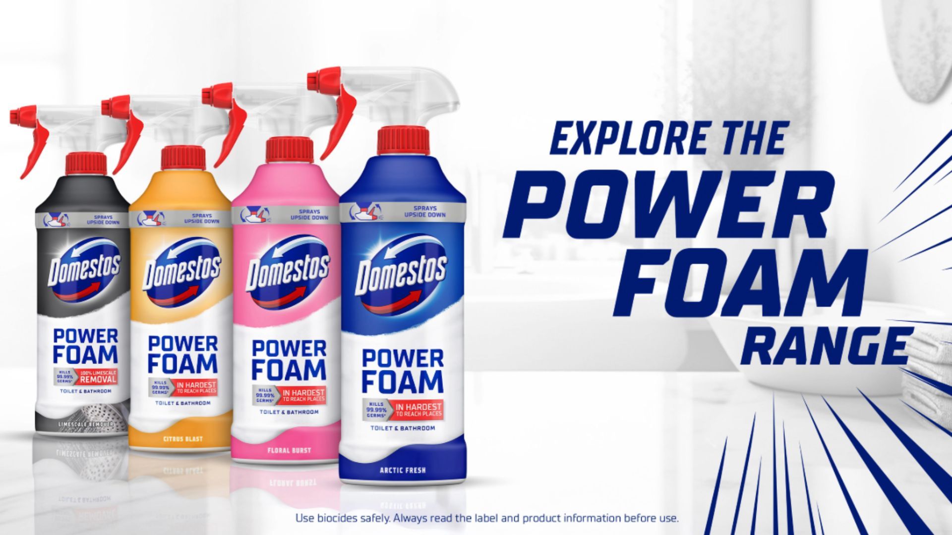 Domestos Power Foam range