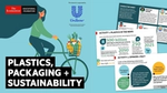 Image shows pages of Unilever’s Plastics, Packaging and Sustainability resource