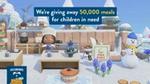 An image of Hellmann’s partnership with Animal Crossing to provide 50,000 meals for children in need.