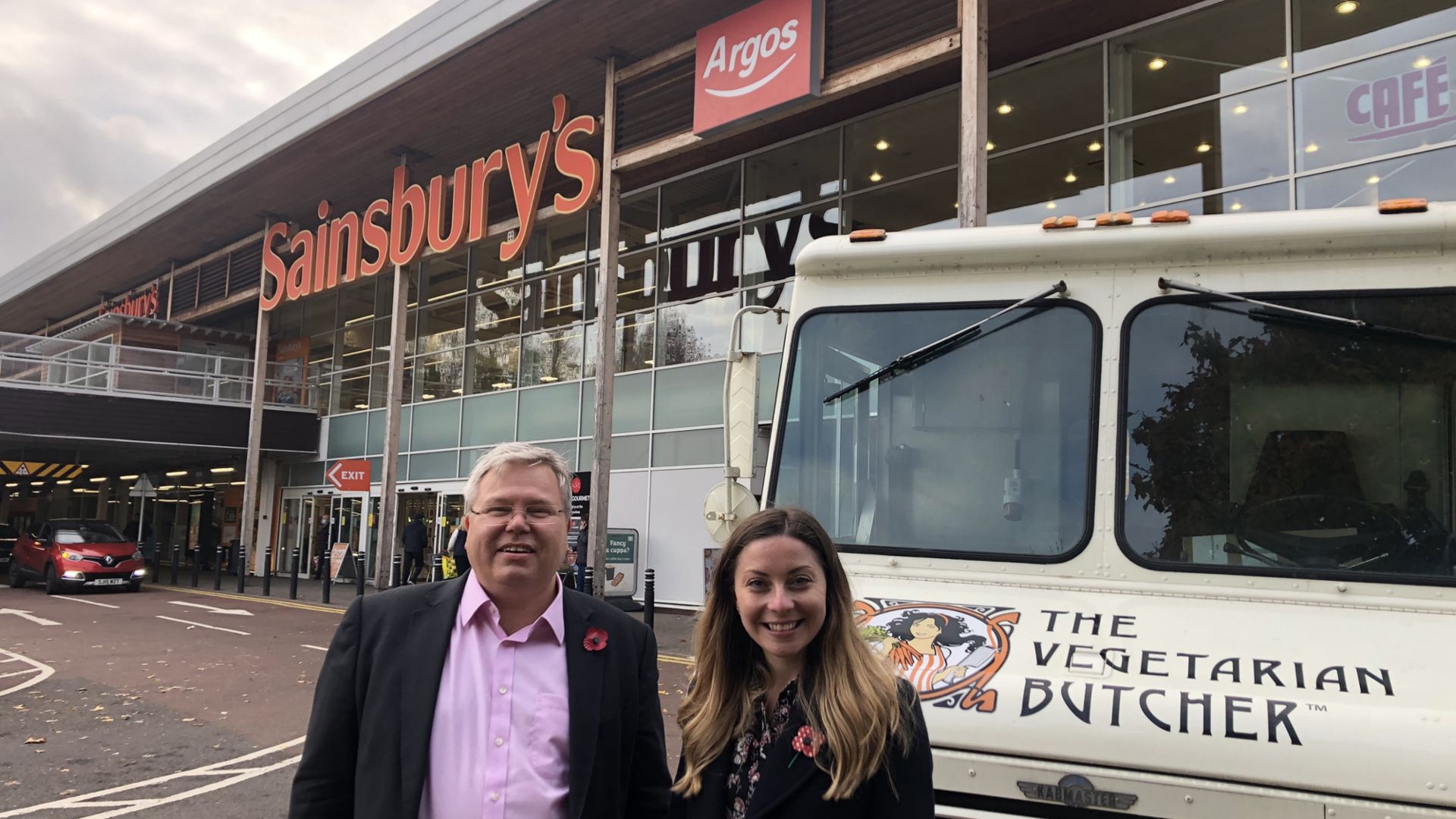 Image shows Seb Munden and The Vegetarian Butcher