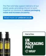 Tresemme lamellar shine with UK Packaging Pact logo
