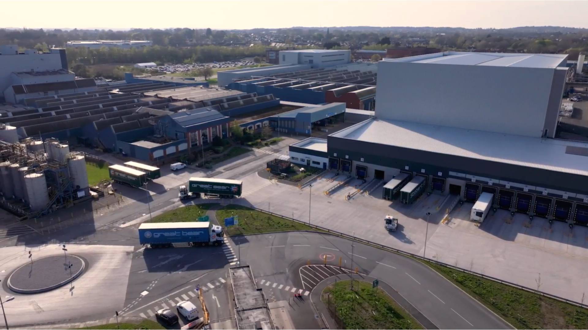 Aerial exterior view of the Port Sunlight Distribution Centre