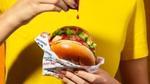 burger with sauce