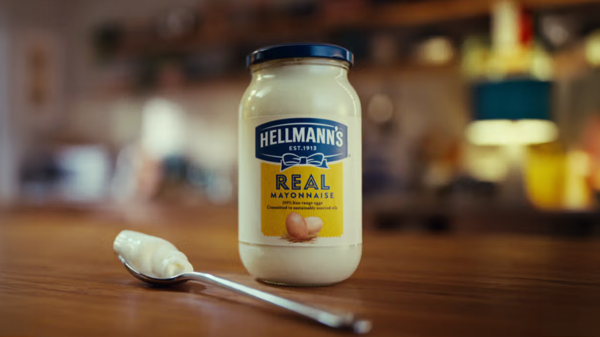 Hellmann's Real Mayonnaise jar.