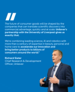 Richard Slater, Unilever Chief Research & Development Officer, discussing science, AI and innovation partnerships.
