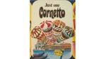 The one and only Cornetto, Wall’s, with image of three Cornettos and a scene of Venice in the background