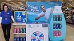 A ‘spin to win’ stand at Tesco.