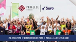 Banner image of people with their hands up at Parallel Windsor Event
