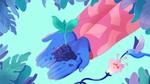 Hands holding a seedling