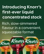 Knorr introduces squeezable liquid concentrated stock in chicken and beef flavours.
