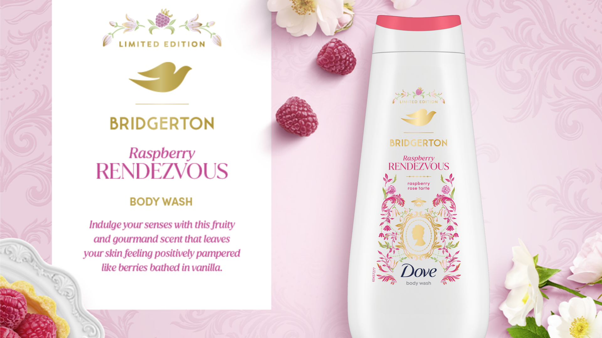 Dove bridgerton body wash.