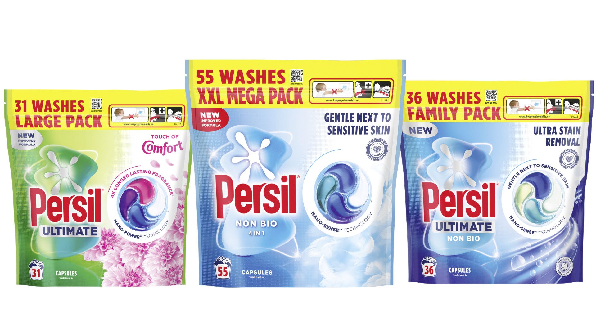 Persil Nano Capsule packs
