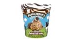 A tub of Ben & Jerry's Cookie Vermont-ster ice cream.